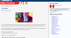Desktop Screenshot of blogsperuanos2008.blogspot.com