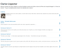 Tablet Screenshot of claricelispectorclarice.blogspot.com