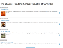 Tablet Screenshot of chaoticrandomgeniuscynn.blogspot.com