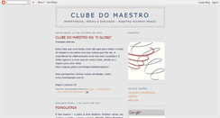 Desktop Screenshot of clubedomaestro.blogspot.com