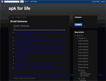 Tablet Screenshot of apkforlife.blogspot.com