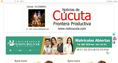 Desktop Screenshot of noticucuta3.blogspot.com