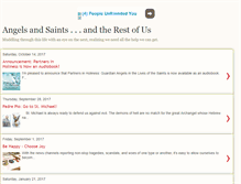 Tablet Screenshot of angelsandsaintsandus.blogspot.com