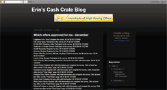 Desktop Screenshot of erinscashcrateblog.blogspot.com