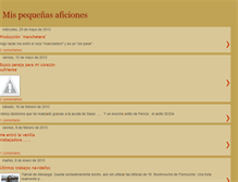 Tablet Screenshot of clarae-mispequeasaficiones.blogspot.com