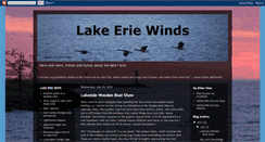 Desktop Screenshot of lakeeriewinds.blogspot.com