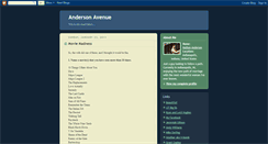 Desktop Screenshot of andersonavenue.blogspot.com
