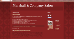 Desktop Screenshot of marshallandcompanysalon.blogspot.com