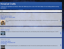 Tablet Screenshot of kiniacatcrafts.blogspot.com