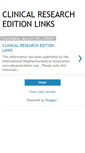 Mobile Screenshot of clinicalresaercheditionlinks.blogspot.com