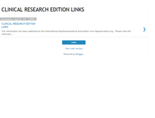 Tablet Screenshot of clinicalresaercheditionlinks.blogspot.com