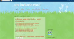 Desktop Screenshot of luckario2010lucas.blogspot.com