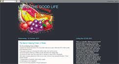 Desktop Screenshot of livingagood-life.blogspot.com