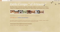 Desktop Screenshot of estilocampoelartesano.blogspot.com