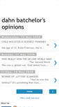 Mobile Screenshot of dahnbatchelorsopinions.blogspot.com