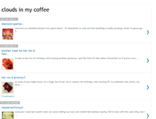 Tablet Screenshot of cloudsofcoffee.blogspot.com