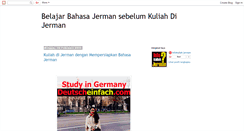 Desktop Screenshot of kuliahdijerman1.blogspot.com