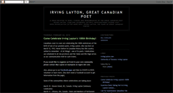 Desktop Screenshot of irvinglayton.blogspot.com