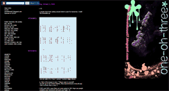 Desktop Screenshot of oneohthree07.blogspot.com