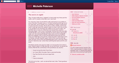 Desktop Screenshot of michellepeterson13.blogspot.com