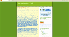 Desktop Screenshot of blazingourowntrail.blogspot.com