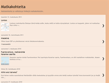 Tablet Screenshot of matkakohteita.blogspot.com