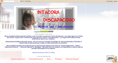 Desktop Screenshot of bitacoradiscapacidad.blogspot.com