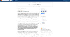 Desktop Screenshot of billytickets.blogspot.com