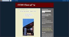 Desktop Screenshot of cchsclassof74.blogspot.com