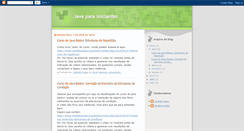 Desktop Screenshot of iniciante-java.blogspot.com