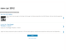Tablet Screenshot of newcar2011.blogspot.com