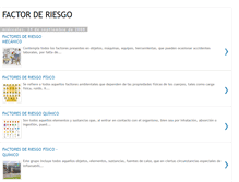 Tablet Screenshot of factorderiesgosaludocupacional.blogspot.com