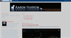 Desktop Screenshot of aaronharrow.blogspot.com