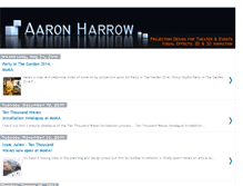 Tablet Screenshot of aaronharrow.blogspot.com