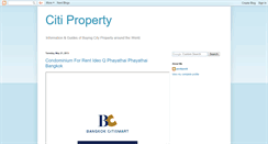 Desktop Screenshot of citiproperty.blogspot.com