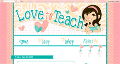 Desktop Screenshot of lovetoteach123.blogspot.com