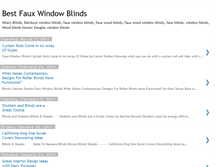 Tablet Screenshot of bestfauxwindowblinds.blogspot.com