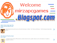 Tablet Screenshot of mirzapcgames.blogspot.com