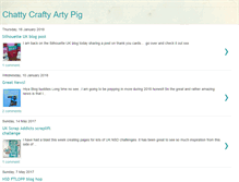 Tablet Screenshot of chattycraftyartypig.blogspot.com