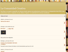 Tablet Screenshot of comunidad-creativa.blogspot.com