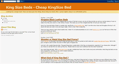 Desktop Screenshot of kingsizebedframes.blogspot.com