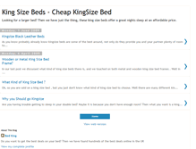 Tablet Screenshot of kingsizebedframes.blogspot.com