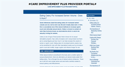 Desktop Screenshot of careimprovementplusproviderportal.blogspot.com