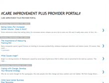 Tablet Screenshot of careimprovementplusproviderportal.blogspot.com