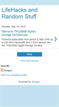 Mobile Screenshot of lifehacksandrandomstuff.blogspot.com