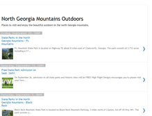 Tablet Screenshot of georgiamountainsoutdoors.blogspot.com