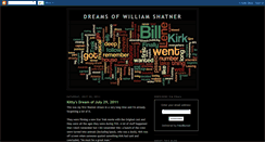 Desktop Screenshot of dreamsofwilliamshatner.blogspot.com