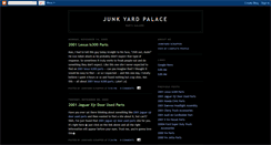 Desktop Screenshot of junkyardpalace.blogspot.com