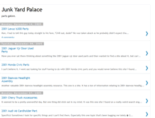 Tablet Screenshot of junkyardpalace.blogspot.com