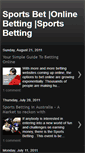 Mobile Screenshot of online-sportsbet.blogspot.com